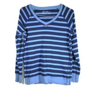 Eddie Bauer Blue Stripe “Legendwash” Shirt – Medium